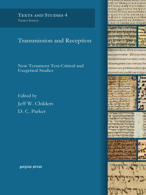 Title details for Transmission and Reception by Jeff W. Childers - Available